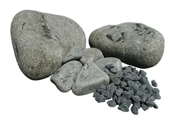 Présentation du matériau galets basalte noir