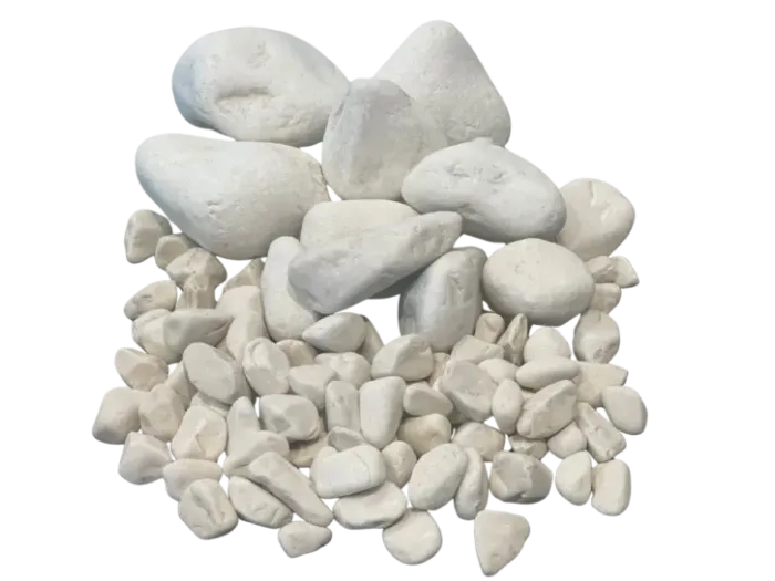 Présentation du matériau galets blancs calanques