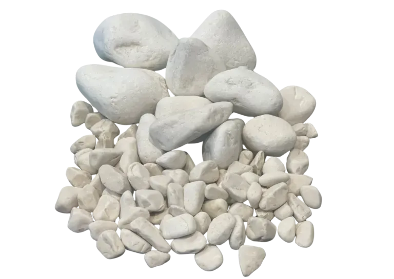 Présentation du matériau galets blancs calanques