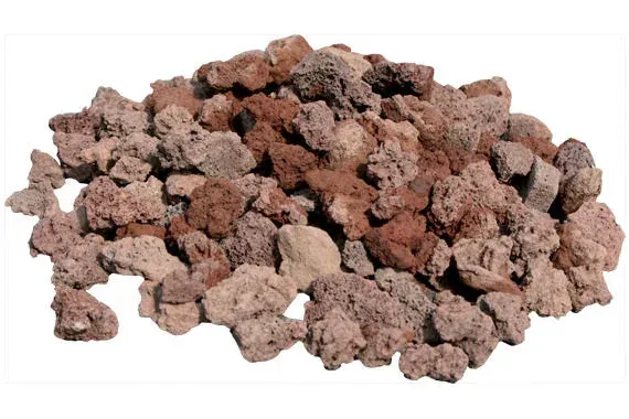 Présentation du matériau pouzzolane rouge marron fiche