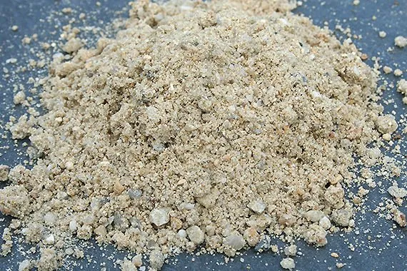 Présentation du matériau sable granulats